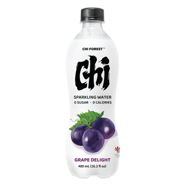 Nước Có Ga Không Đường Chi Forest Vị Nho Chai 480Ml