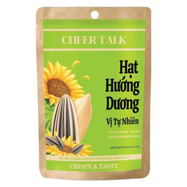 Hạt Hướng Dương Cheer Talk Vị Tự Nhiên Gói 100G