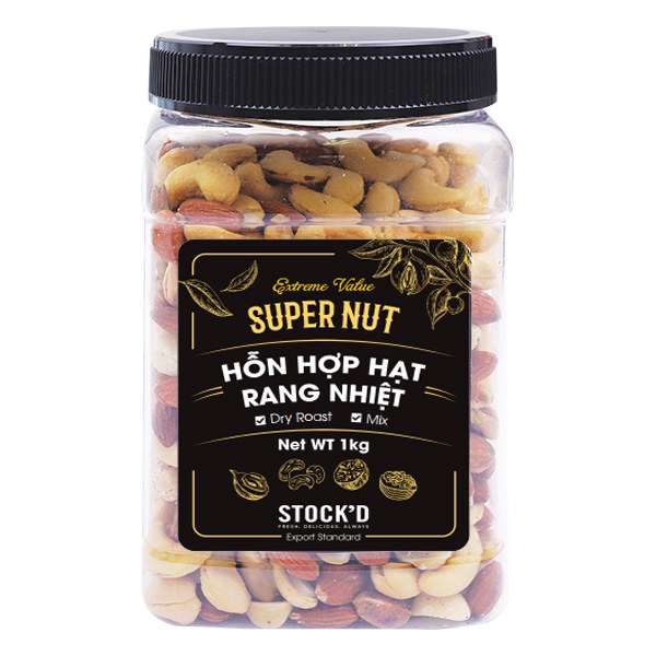 Hỗn Hợp Hạt Rang Nhiệt Super Nut Hũ 1Kg