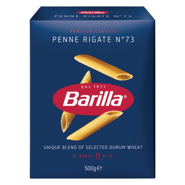 Nui Barilla Penne Rigate Ống Xéo Số 73 Hộp 500G