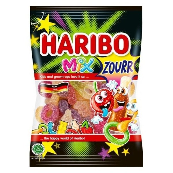 Kẹo Dẻo Haribo Mix Zourr 80G