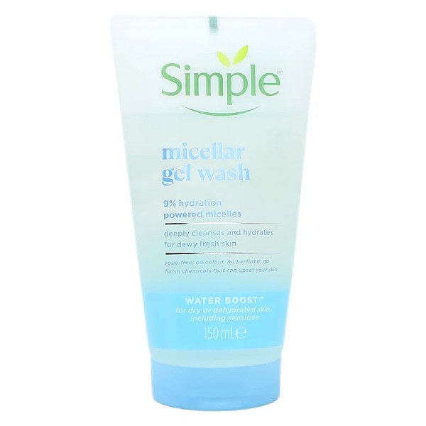 Gel Rửa Mặt Simple Cấp Ẩm & Sạch Sâu Dành Cho Da Khô 150Ml