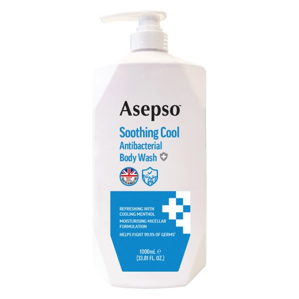 Sữa Tắm Asepso Sạch Sâu Bạc Hà Chai 1L