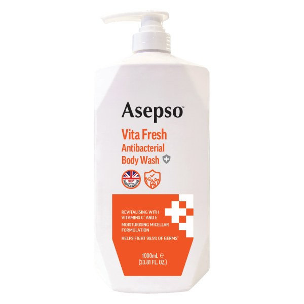 Sữa Tắm Asepso Sáng Da Vitamin C&E Chai 1L