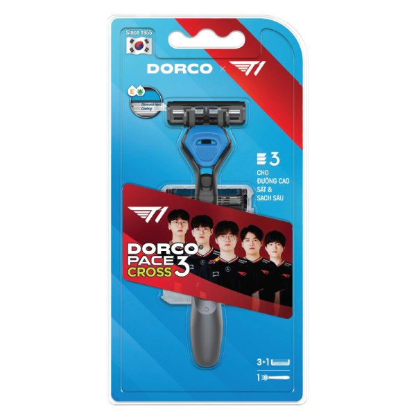 Dao Cạo Dorco Pace Cross +3 Lưỡi Dao