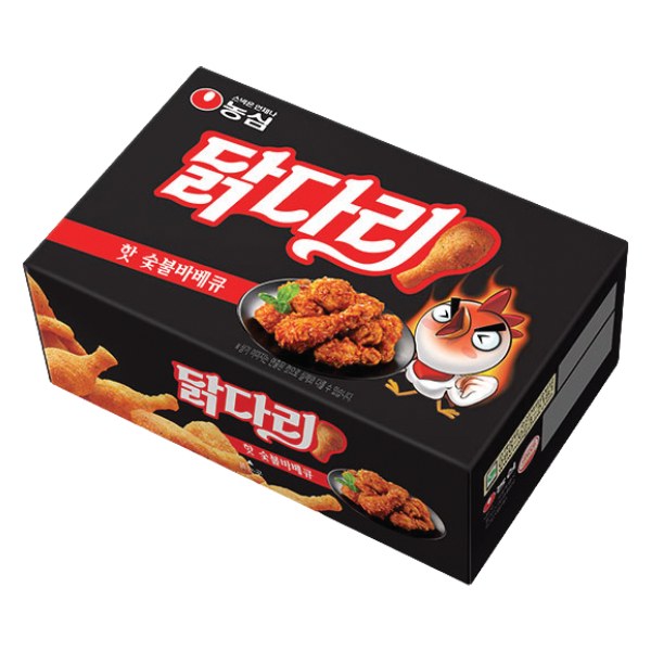 Snack Nongshim Đùi Gà BBQ Than Nóng Hộp 66G