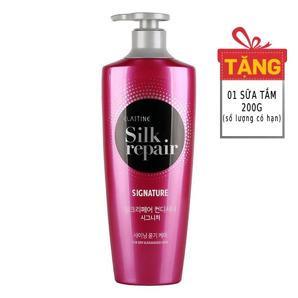 Kem Xả Elastine Silk Repair Perfect Shining 550Ml