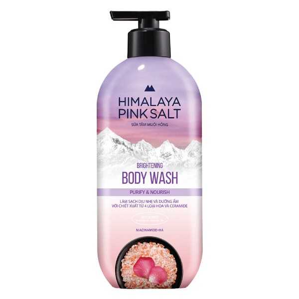 Sữa Tắm Himalaya Pink Salt Làm Sạch Và Dưỡng Ẩm 500G