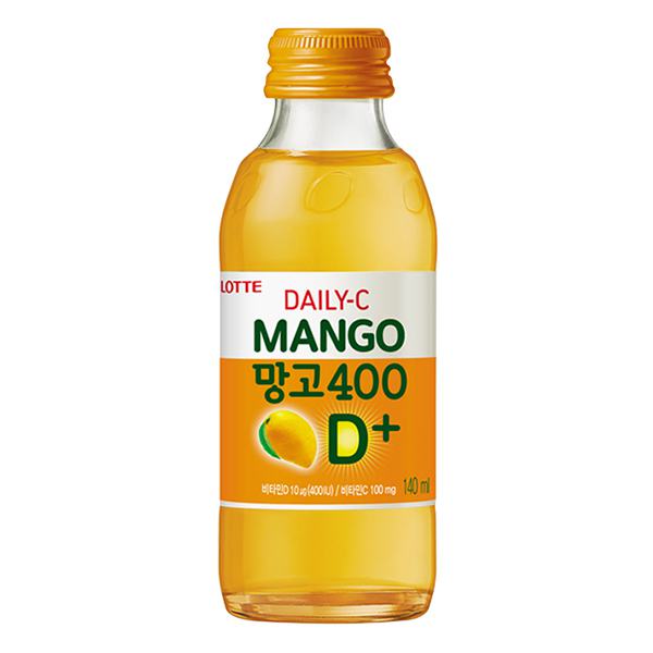 Nước Giải Khát Lotte Daily-C Bổ Sung Vitamin D Vị Xoài Chai 140Ml
