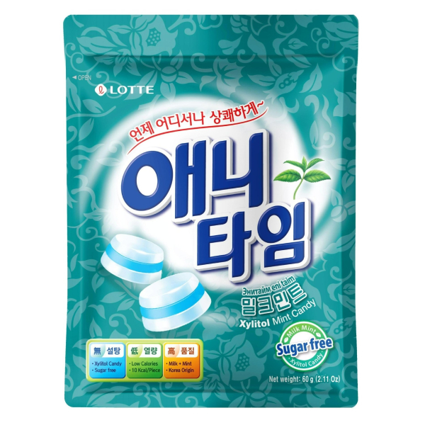 Kẹo Cứng Lotte Anytime Mint 60G