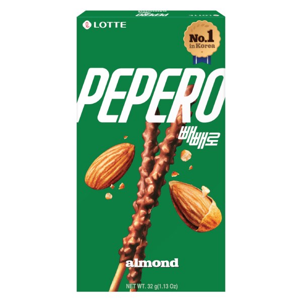 (Only Emartmall) Bánh Que Lotte Pepero Hạnh Nhân 32G