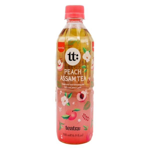 Trà Assam Samlip Vị Đào Chai 500Ml