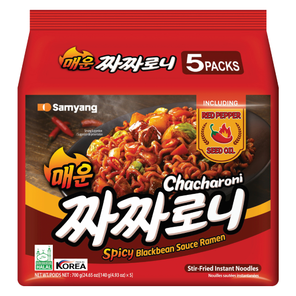 Lốc 5 Mì Trộn Samyang Tương Tàu Cay Gói 140G