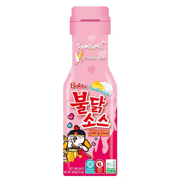 Sốt Chấm Samyang Vị Gà Cay Carbonara Chai 200G