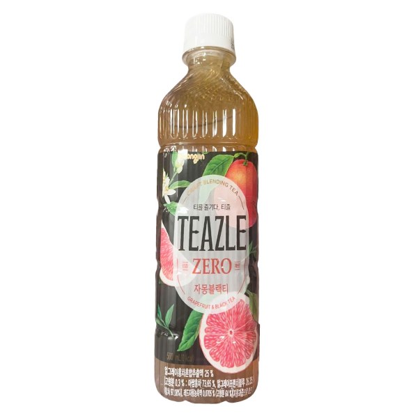 Trà Đen Bưởi Teazle Zero Không Calo Chai 500Ml