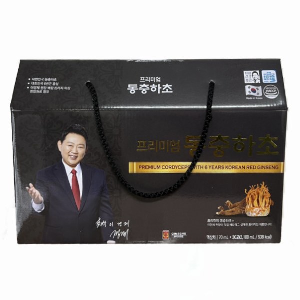 Hộp Quà Đông Trùng Hạ Thảo Và Hồng Sâm Hàn Quốc 6 Tuổi Chong Kun Dang 30Gói*70Ml