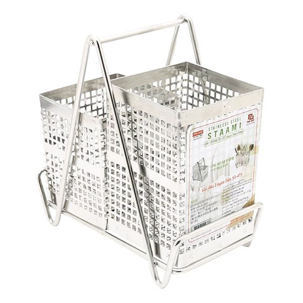 Ống Đũa 2 Ngăn Staami 14*5.5*14Cm