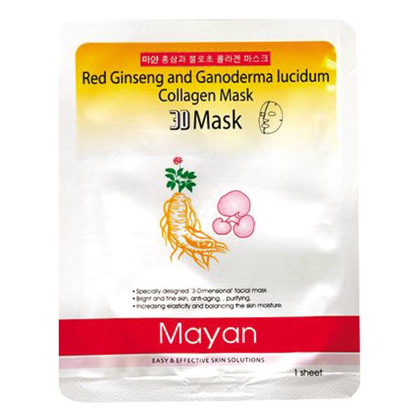 Mặt Nạ 3D Mayan Hồng Sâm Linh Chi
