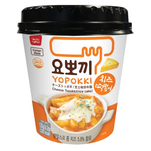 Bánh Gạo Tokpokki Yopokki Phô Mai Ly 120G