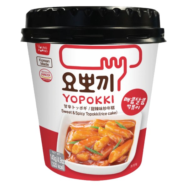 Bánh Gạo Tokpokki Yopokki Cay Ngọt Ly 140G