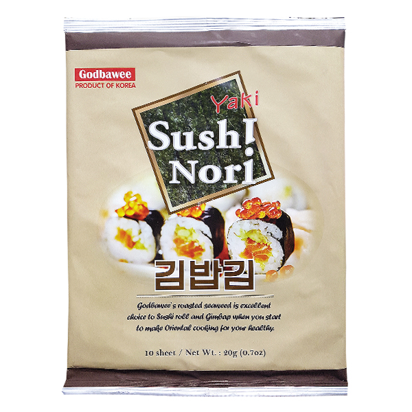 Tảo Cuốn Cơm Godbawee Sushi Nori Gói 20G
