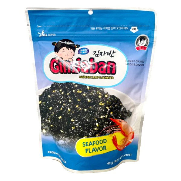 Tảo Gimjaban Vị Hải Sản 40G