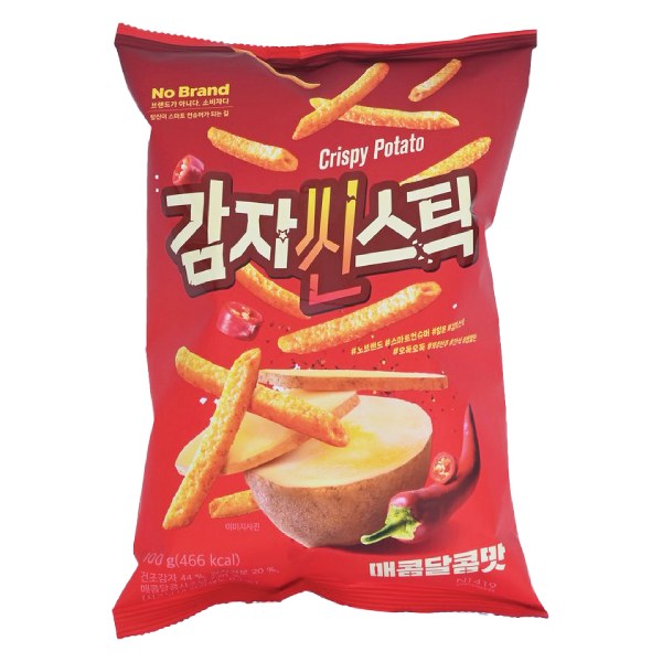 Snack Khoai Tây No Brand Vị Cay 100G