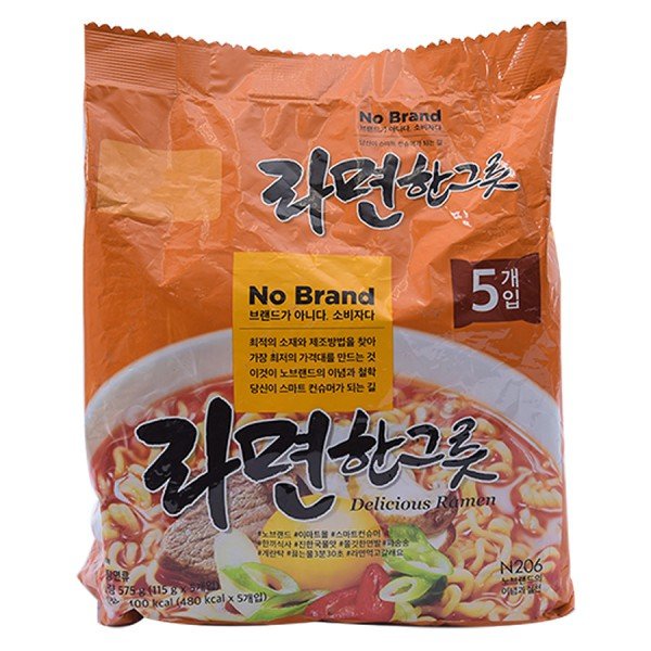 Lô 5 Mì Ăn Liền No Brand 115G