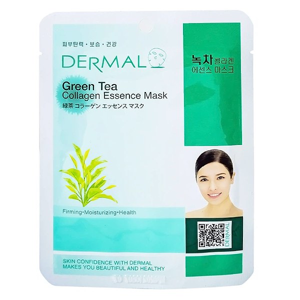Mặt Nạ Dermal Collagen Chiết Xuất Chè Xanh 23G
