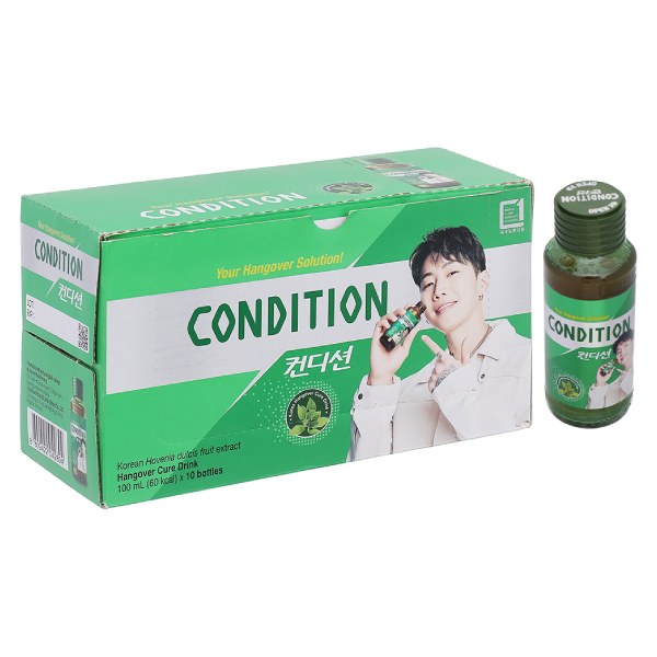 Nước Giải Rượu Condition Hộp 10 Chai 100Ml