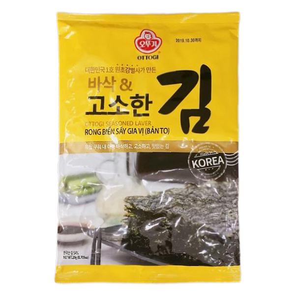 Rong Biển Ottogi Sấy Gia Vị Bản To Gói 20G