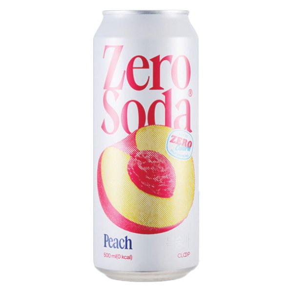 Nước Soda Zero Cloop Vị Đào Lon 500Ml