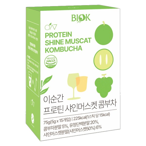 Trà Kombucha Protein Biok Nho Hộp 15 Gói*5G