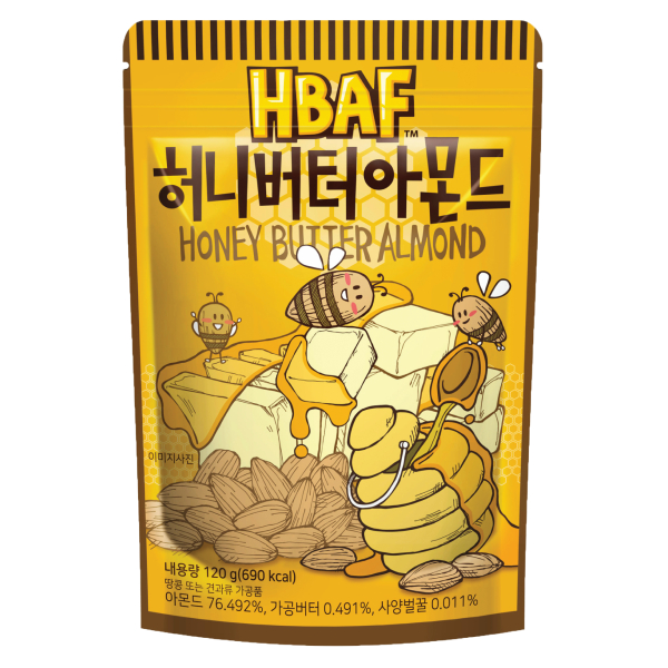 Hạt Hạnh Nhân HBAF Vị Bơ Mật Ong 120G