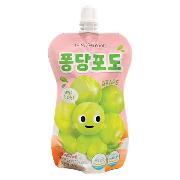 Nước Uống Shinsegae Vị Nho Gói 100Ml