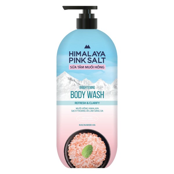 Sữa Tắm Himalaya Pink Salt Sạch Thoáng Và Sáng Da 800G