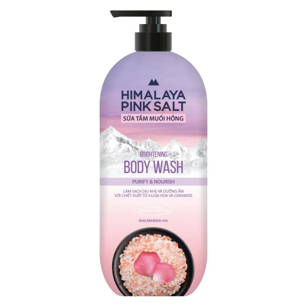 Sữa Tắm Himalaya Pink Salt Làm Sạch Và Dưỡng Ẩm 800G