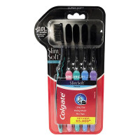 Lô 5 Bàn Chải Đánh Răng Colgate Slim Soft Charcoal