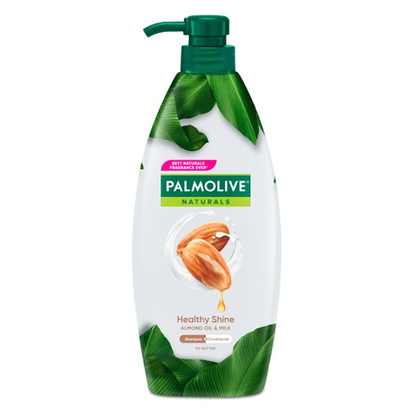 Dầu Gội Xả Palmolive Naturals Óng Ả Khỏe Đẹp 600Ml