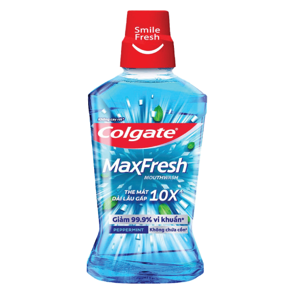 Nước Súc Miệng Colgate Maxfresh Bạc Hà Chai 750Ml