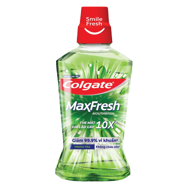 Nước Súc Miệng Colgate Maxfresh Trà Xanh Chai 750Ml