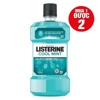 Nước Súc Miệng Listerine Cool Mint Chai 500Ml