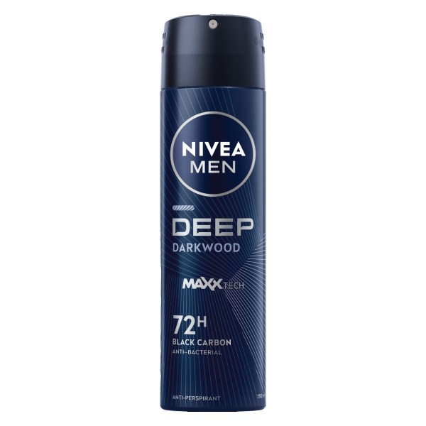 Xịt Ngăn Mùi Nivea Men Deep Black Gỗ Đen 150Ml