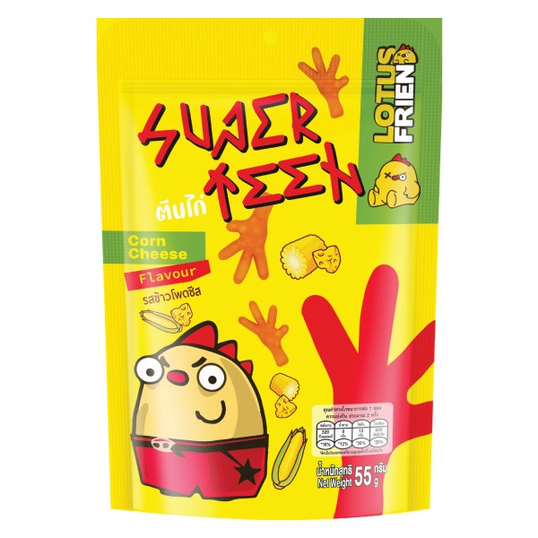 Bánh Que Dorkbua Hình Chân Gà Phô Mai Bắp Gói 55G