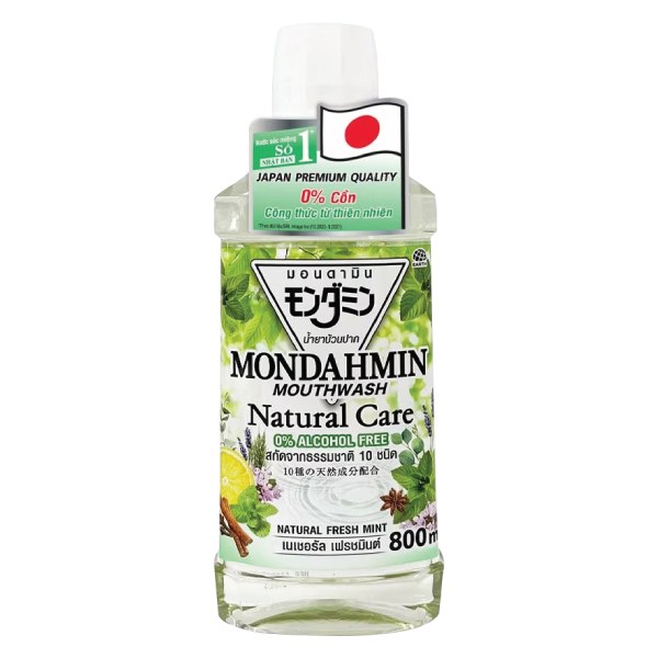 Nước Súc Miệng Mondahmin Natural Care 800Ml
