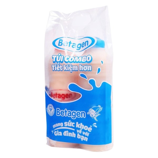 Combo 2 Sữa Chua Uống Betagen Hương Tự Nhiên & Cam Chai 700Ml