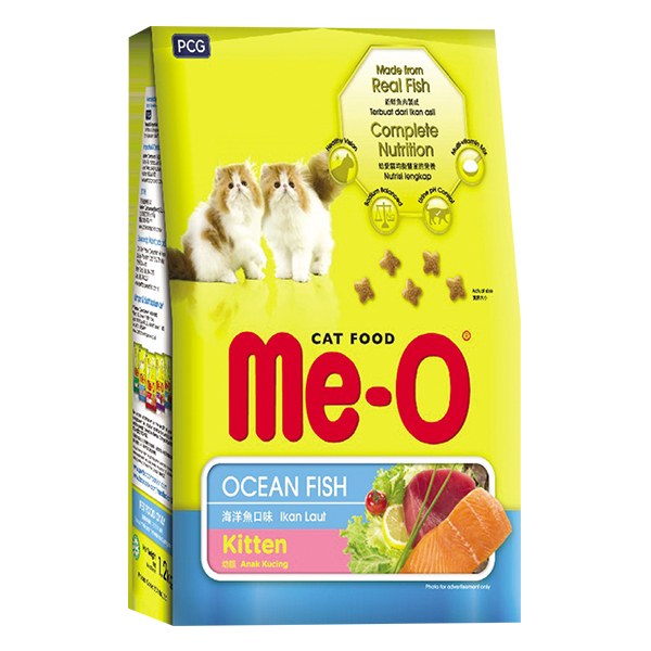 Thức Ăn Cho Mèo Con Me-O Vị Cá Biển Túi 1.1Kg
