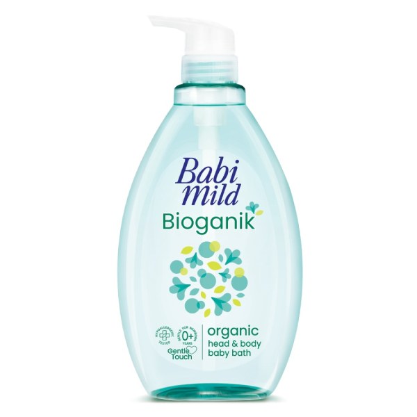 Sữa Tắm Gội Trẻ Em Babi Mild Bioganik 800Ml
