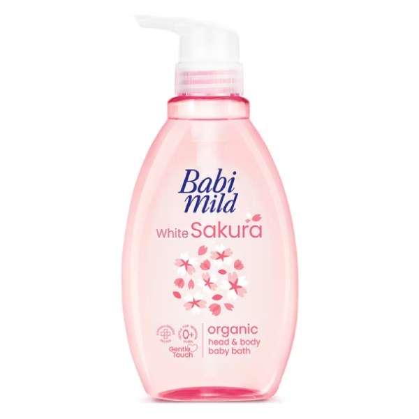 Sữa Tắm Gội Trẻ Em Babi Mild Sakura Chai 380Ml