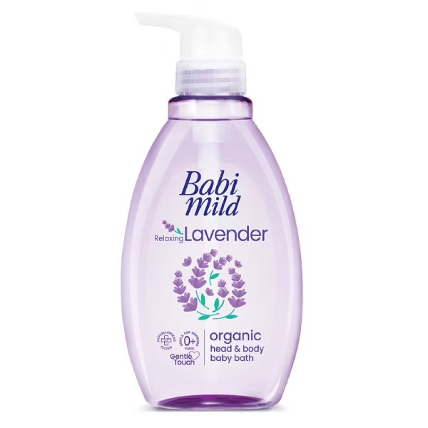 Sữa Tắm Gội Trẻ Em Babi Mild Lavender Chai 380Ml